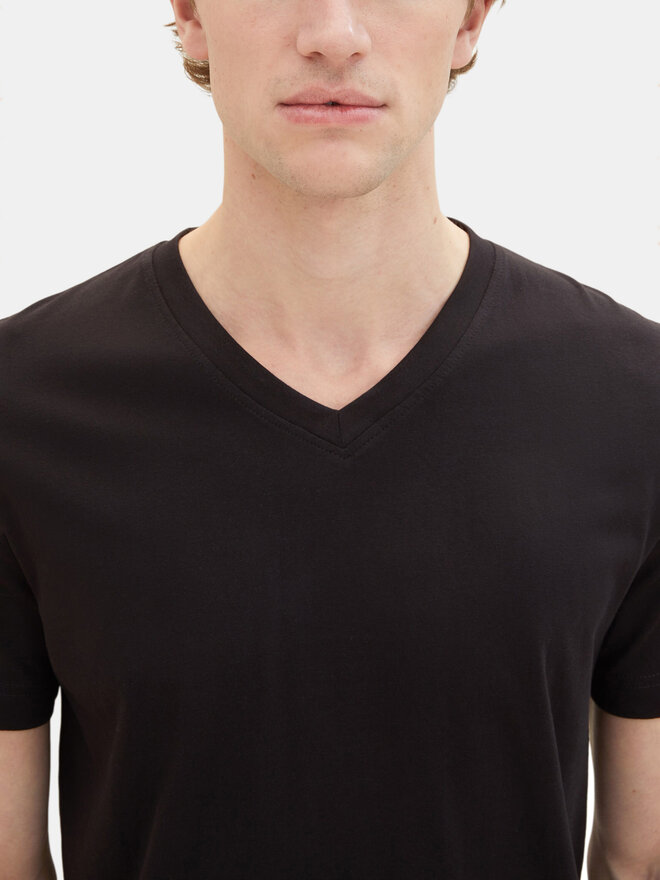 Tom Tailor Tom Tailor 2er-Set T-Shirts 1037738 Schwarz Regular Fit