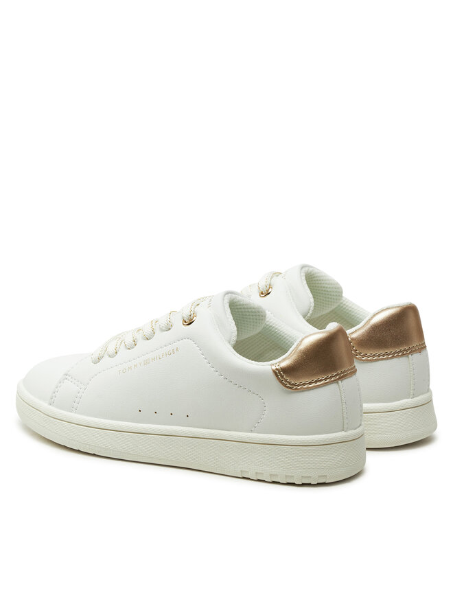 Tommy Hilfiger Сникърси Tommy Hilfiger Low Cut Lace-Up Sneaker T3A9-33736-1355 M Бял