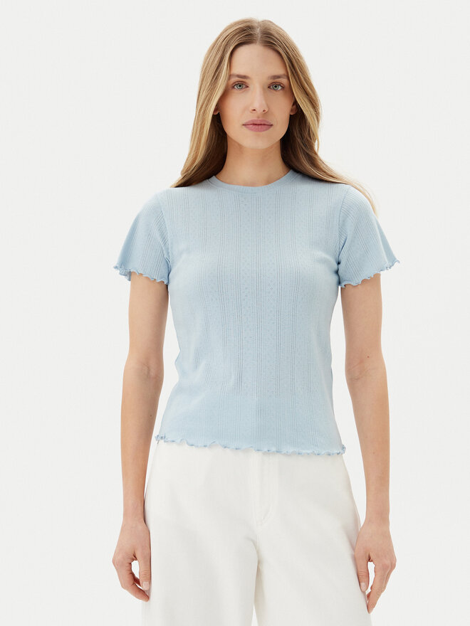 Pieces Pieces Camiseta Fia 17155480 Celeste Regular Fit