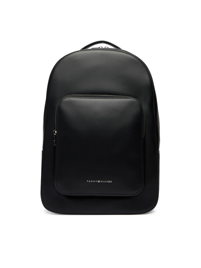 Tommy Hilfiger Rucksack Tommy Hilfiger Th Business Leather Backpack AM0AM14162 Schwarz