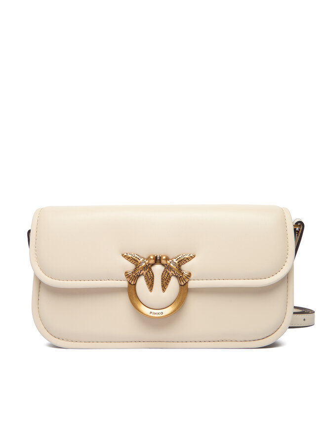 PINKO Táska PINKO Love Box Baguette Al 25-26 PLTT 105083 A26L Ekru