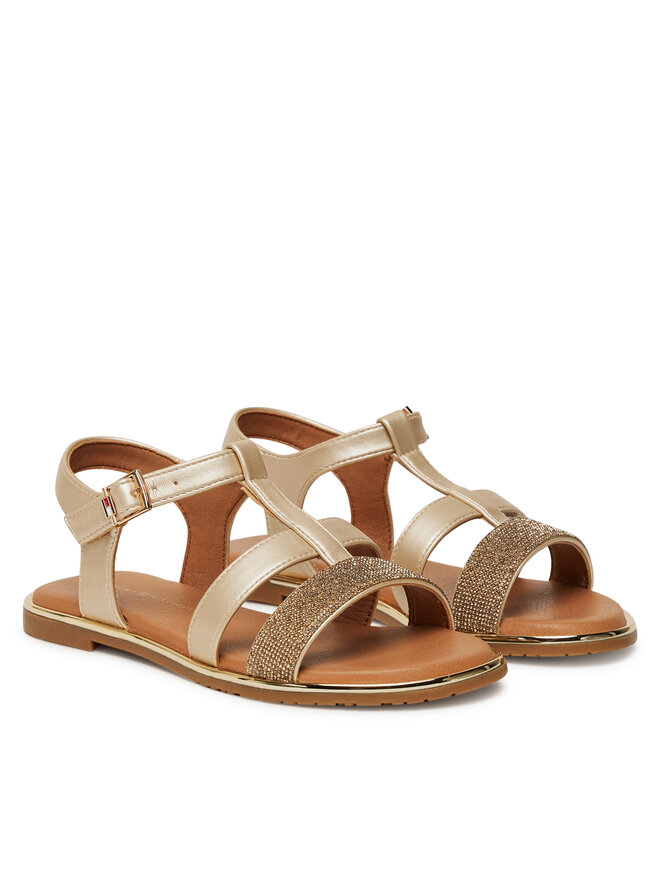 Tommy Hilfiger Sandale Tommy Hilfiger T3A2-33781-1372 M Auriu