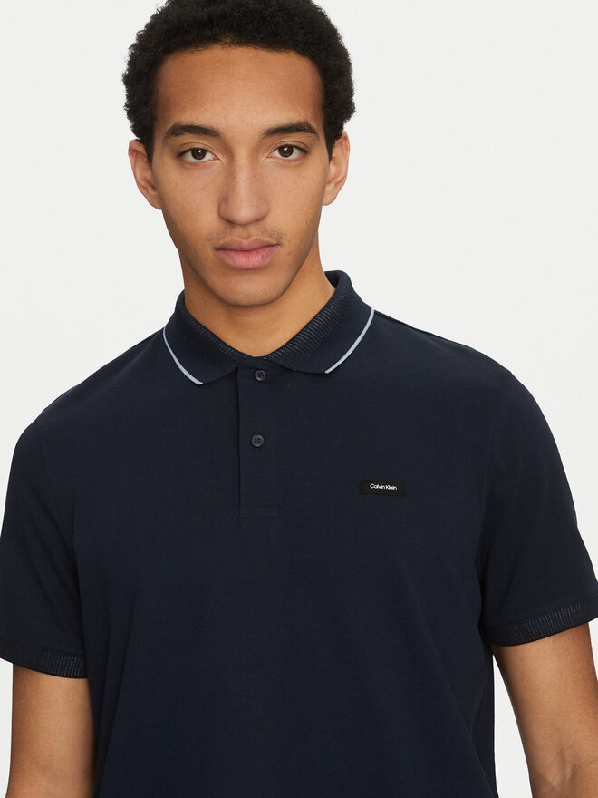 Calvin Klein Calvin Klein Polo marškinėliai K10K114141 Tamsiai mėlyna Regular Fit