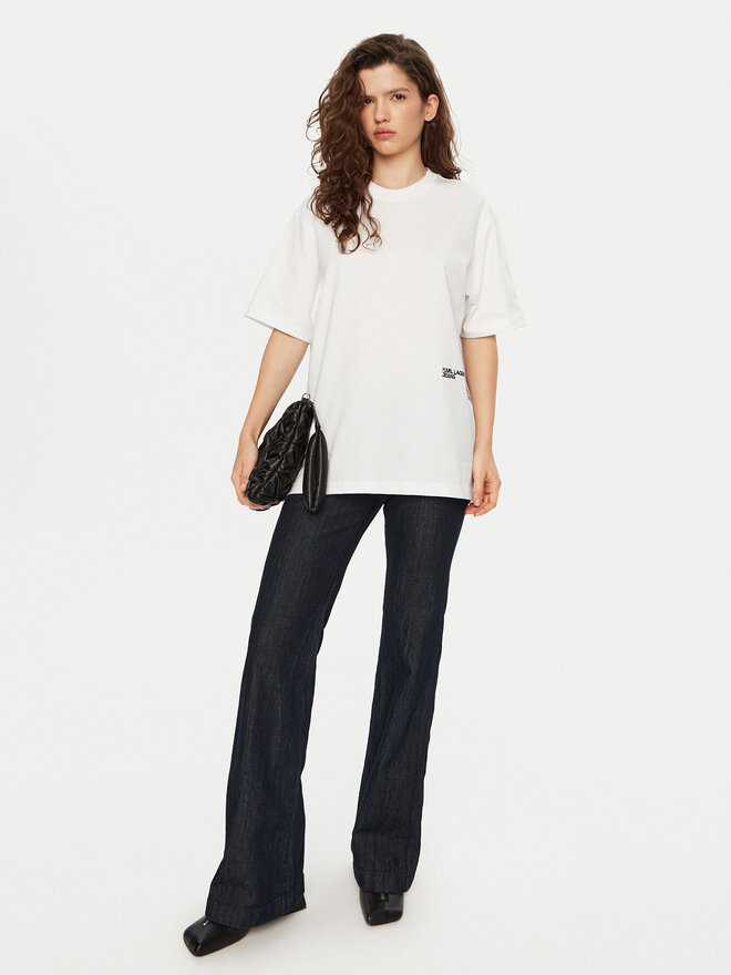 Karl Lagerfeld Jeans Karl Lagerfeld Jeans T-Shirt A1W17030 Weiß Relaxed Fit