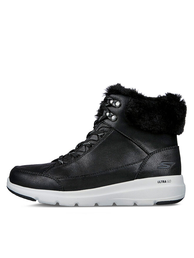 Skechers Polokozačky Skechers Glacial Ultra Cozyly 144178/BLK Černá