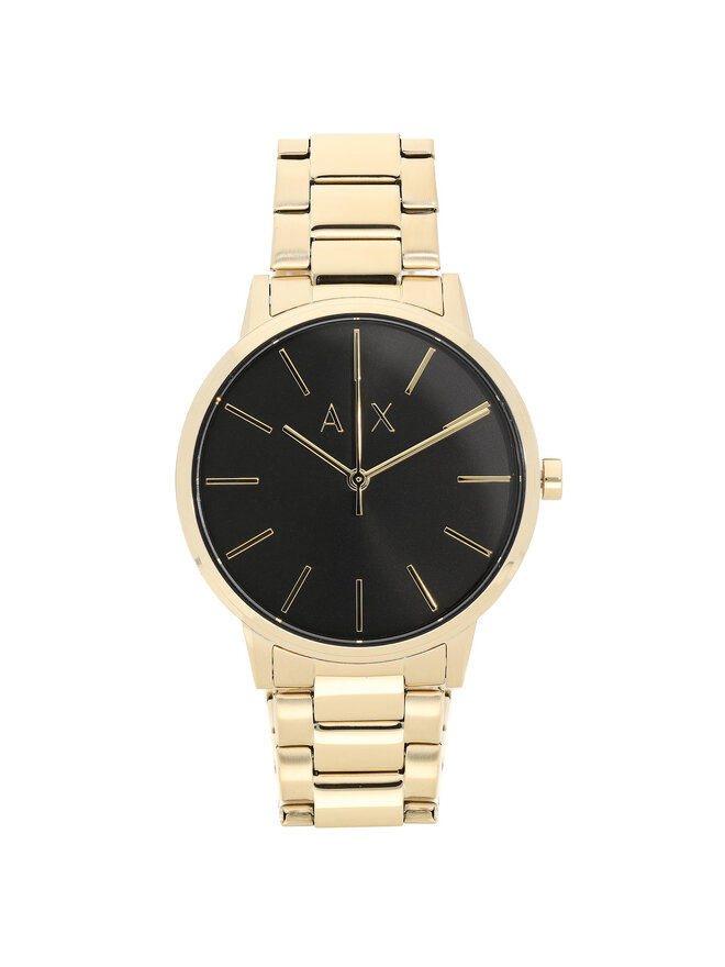 Armani Exchange Zestaw zegarek i bransoletka Armani Exchange Cayde Gift Set AX7119 Złoty