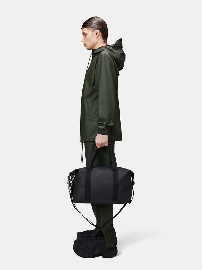 Rains Τσάντα Σαββατοκύριακου Rains Hilo Weekend Bag Small W3 14220 Μαύρο