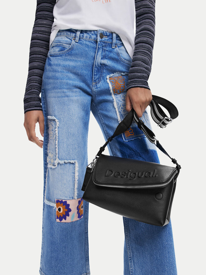 Desigual Handtasche Desigual Venecia 24WAXP42 Schwarz