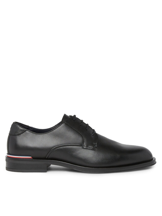 Tommy Hilfiger Polobotky Tommy Hilfiger Core Rwb Hilfiger Lth Shoe FM0FM04867 Černá