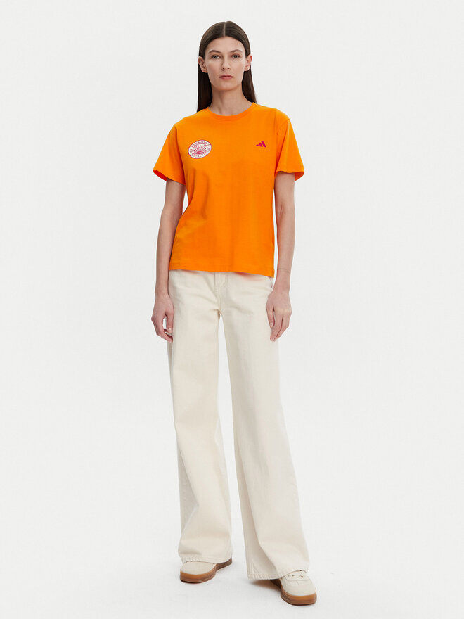 adidas adidas Camiseta FARM Graphic JD6293 Naranja Regular Fit
