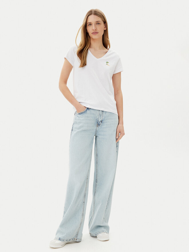 Pieces Pieces Marškinėliai Tilly 17157705 Balta Regular Fit