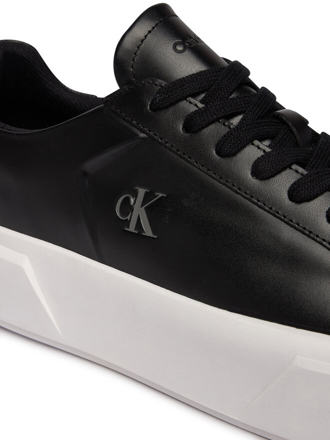 Calvin Klein Sneakers Calvin Klein Flatform Lace Up Lth YW0YW01928 Schwarz