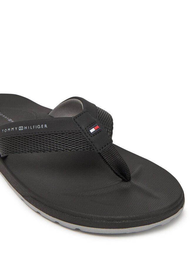 Tommy Hilfiger Japonki Tommy Hilfiger Molded Hilfiger Beach Sandal FM0FM05361 Czarny