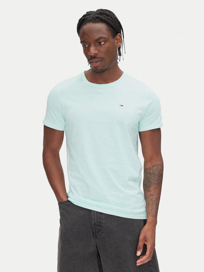 Tommy Jeans Tommy Jeans Camiseta DM0DM04411 Verde Slim Fit