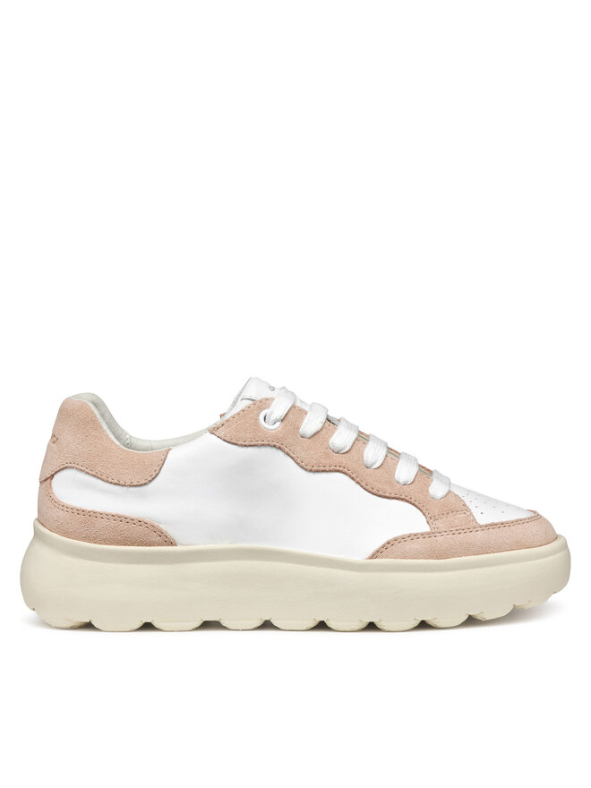 Geox Sneakersy Geox D Spherica Ec4.1 D55TCA 08522 C1Z8Z Biały