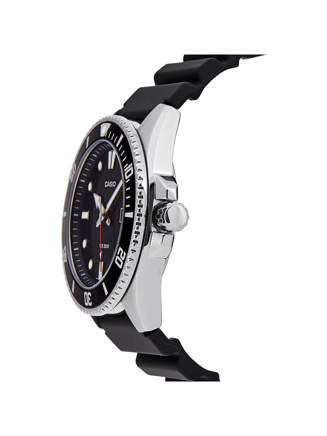 Casio Zegarek Casio Duro Diver MDV-107-1A1VEF Czarny