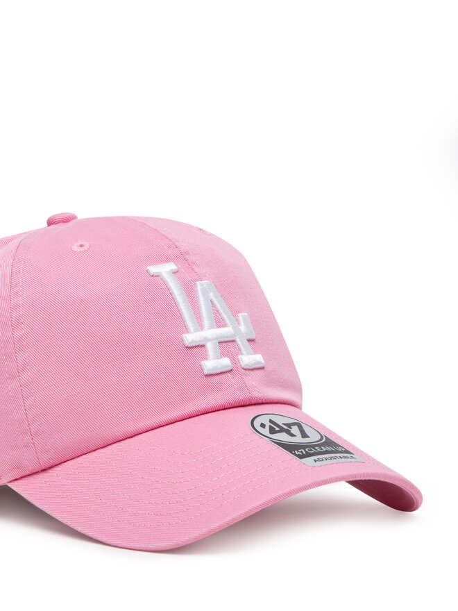 47 Brand Czapka z daszkiem 47 Brand MLB Los Angeles Dodgers '47 CLEAN UP B-RGW12GWS Różowy