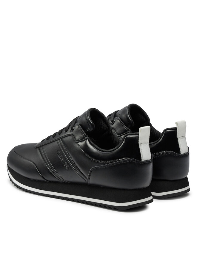 Calvin Klein Sneakers Calvin Klein Low Top Lace Up Lth Hf HM0HM01553 Schwarz