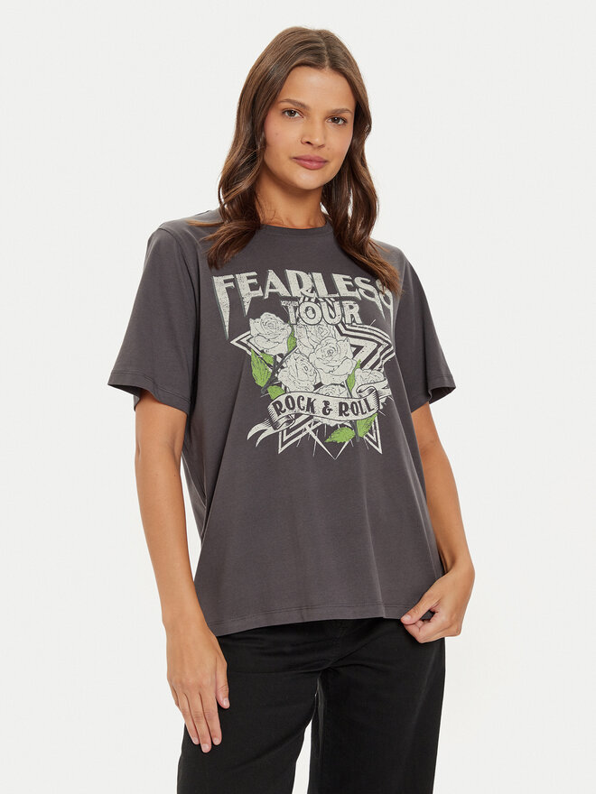 Vero Moda Vero Moda T-Shirt Boda Caty 10315697 Γκρι Boxy Fit