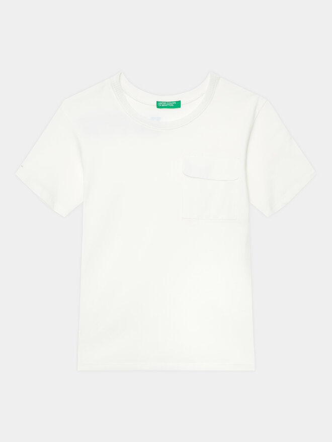 United Colors Of Benetton United Colors Of Benetton Marškinėliai 3096G1097 Balta Regular Fit