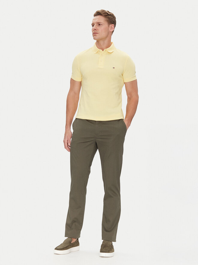 Tommy Hilfiger Tommy Hilfiger Polo majica 1985 MW0MW17771 Rumena Slim Fit
