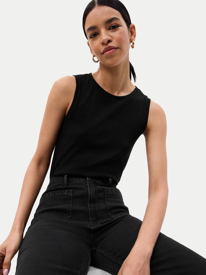 Gap Gap Felső 540735-01 Fekete Slim Fit