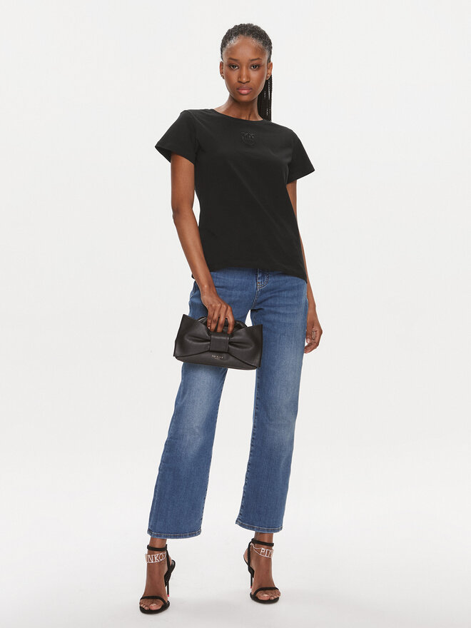 PINKO Pinko T-Shirt 100355 A1NW Μαύρο Regular Fit