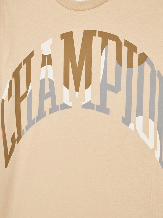 Champion Champion Marškinėliai 306362 Smėlio Regular Fit