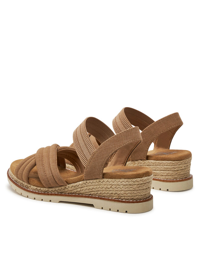 Skechers Espadryle Skechers Desert Chill-Sweet Crossing 114685/TAN Brązowy