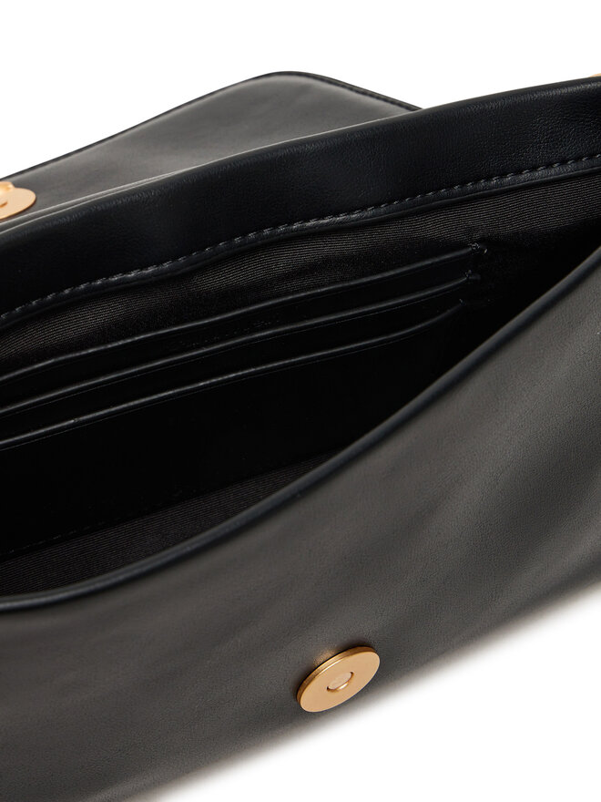 Calvin Klein Handtasche Calvin Klein Bold Ck Flap Crossbody LV04F1027G Schwarz
