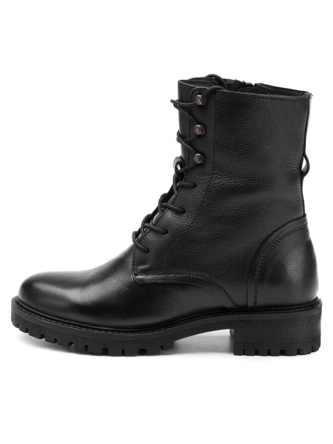 Geox Schnürstiefeletten Geox D Hoara E D94FTE 00085 C9999 Schwarz