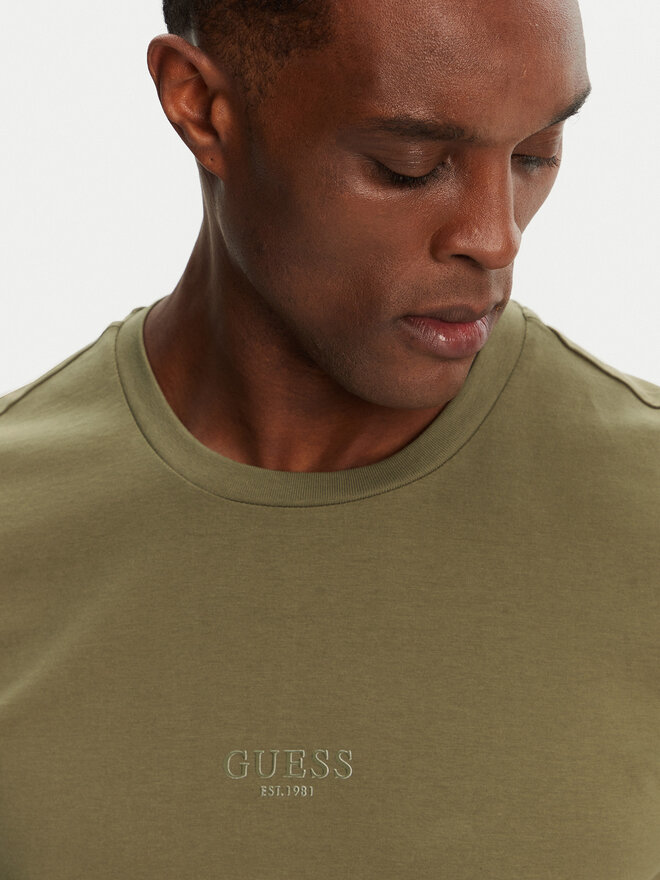 Guess Guess T-Shirt M2YI72 I3Z14 Πράσινο Regular Fit