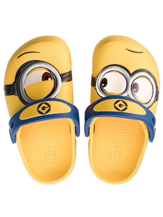 Crocs Klapki Crocs Crocsfunlab Minions Clog 204113 Żółty