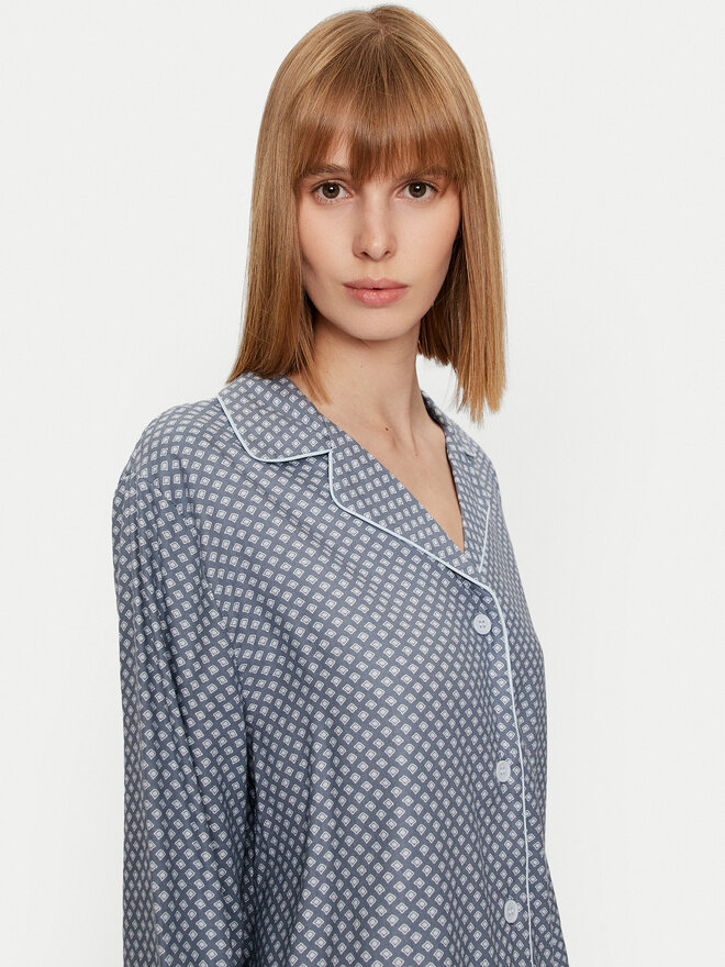 Selmark Selmark Pyjama Corbatera P7376 Blau Regular Fit
