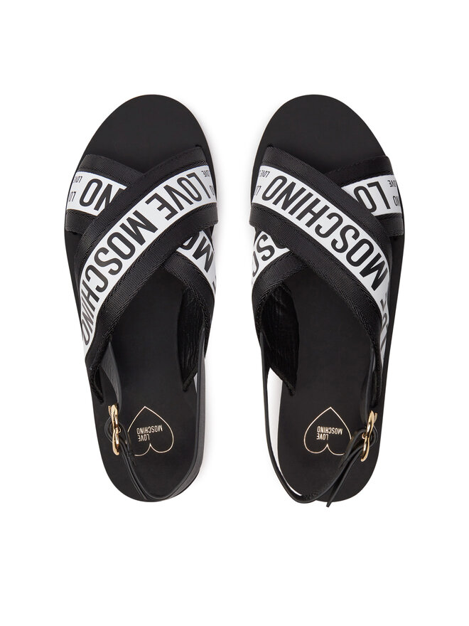 LOVE MOSCHINO Sandali LOVE MOSCHINO JA16412G0IIX210A Črna