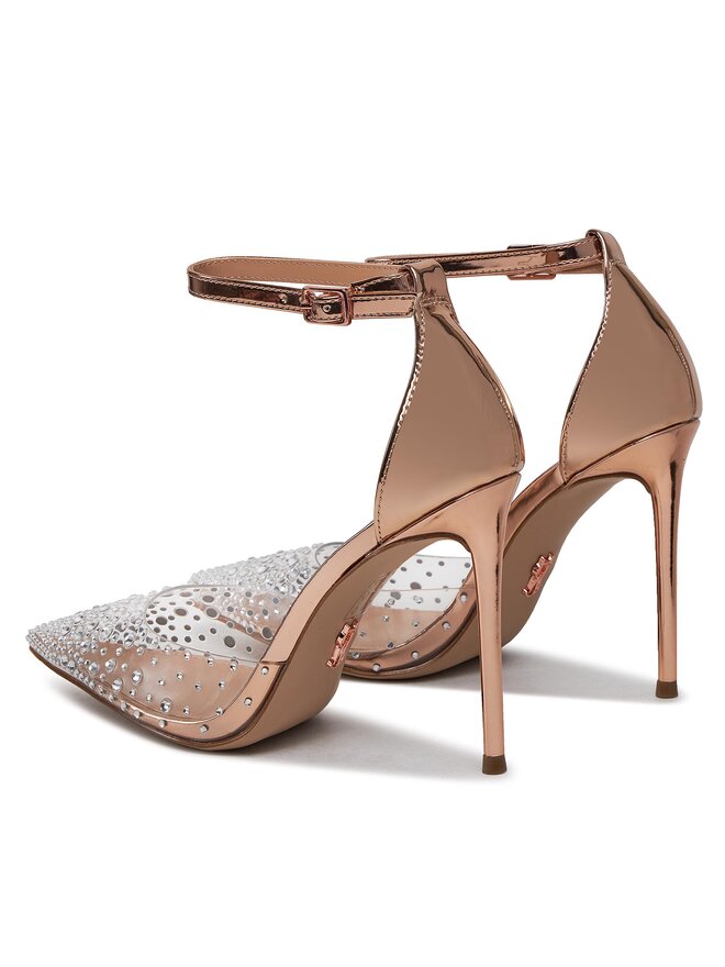 Steve Madden Szpilki Steve Madden Ravaged Sandal SM11002564 SM11002564-686 Różowy