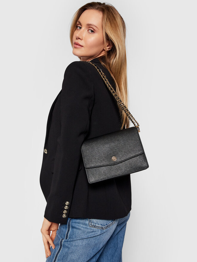 Tory Burch Сумка Tory Burch Robinson Convertible Shoulder Bag 54654 Чорний