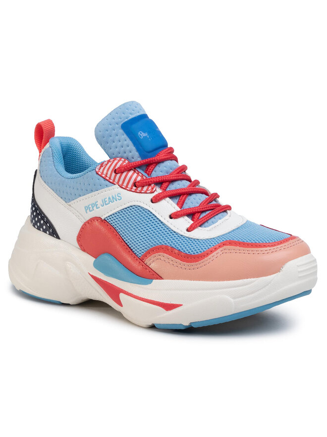 Zapatillas Pepe Jeans Sinyu Girl Graphic PGS30447 Azul zapatos.es