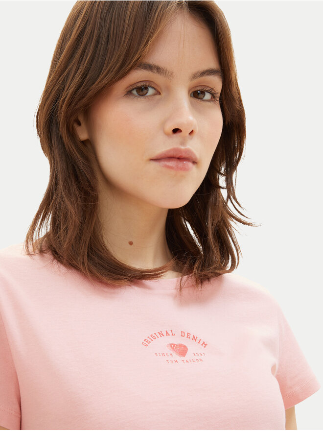 Tom Tailor Denim Tom Tailor Denim Camiseta 1040185 Rosa Regular Fit