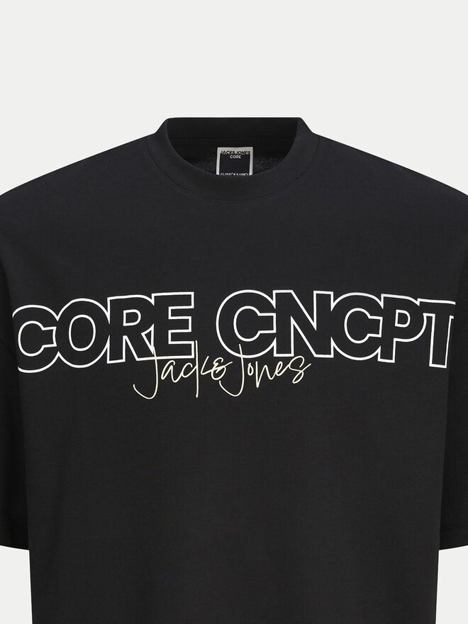 Jack&Jones Junior Jack&Jones Junior Camiseta Concept Text 12263245 Negro Relaxed Fit