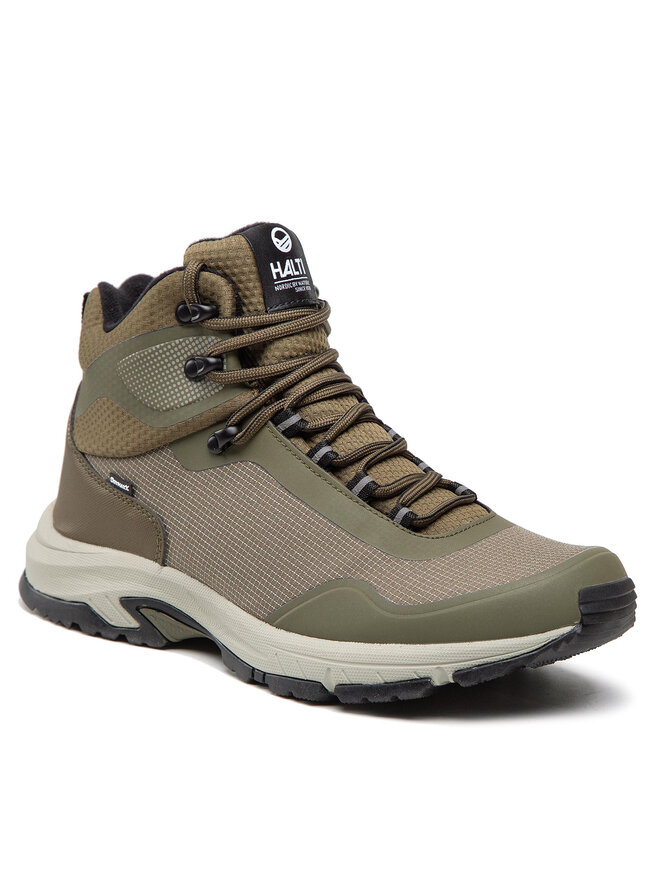 Halti Trekingová obuv Halti Fara Mid 2 Men's Drymaxx Outdoor Shoes 054-2622 Zelená