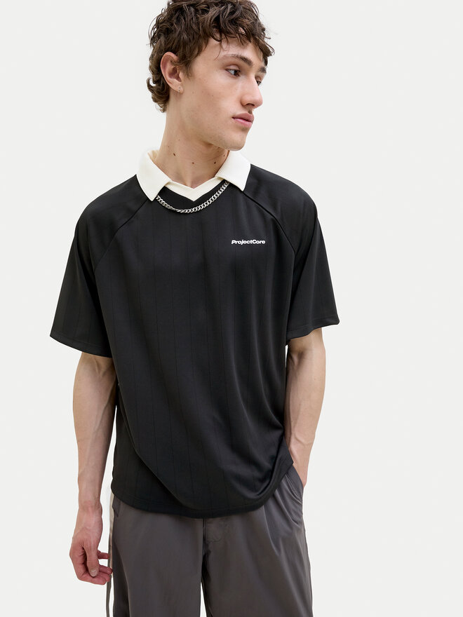 Jack&Jones Jack&Jones Polo Lido 12276758 Μαύρο Loose Fit