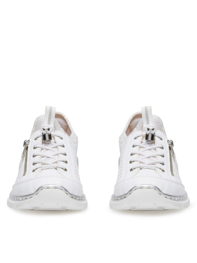 Rieker Sneakers Rieker L3296-82 Alb
