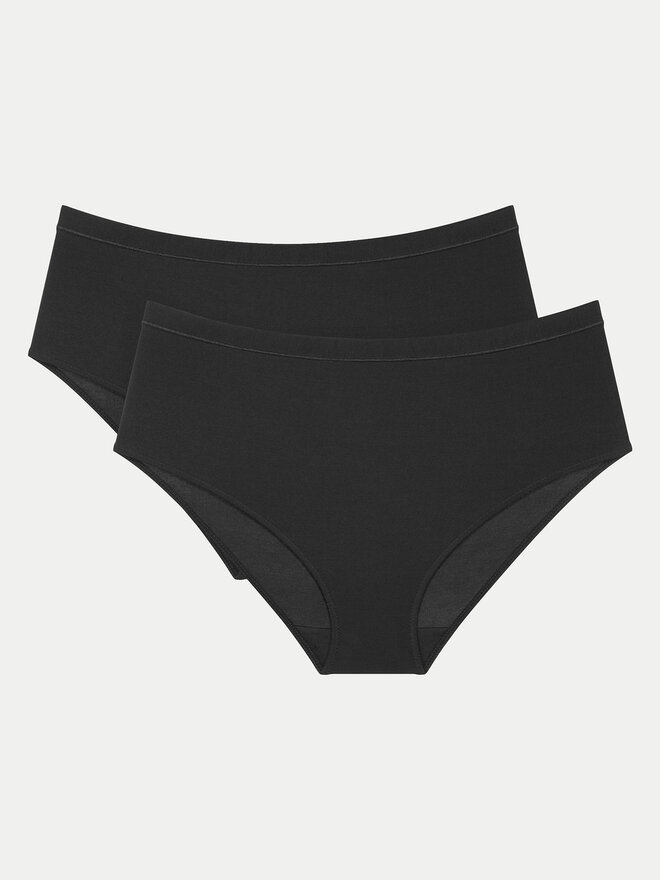 Triumph Triumph Σετ 2 κλασικά σλιπ ψηλόμεσα Sense Of Modal 10224762 Μαύρο