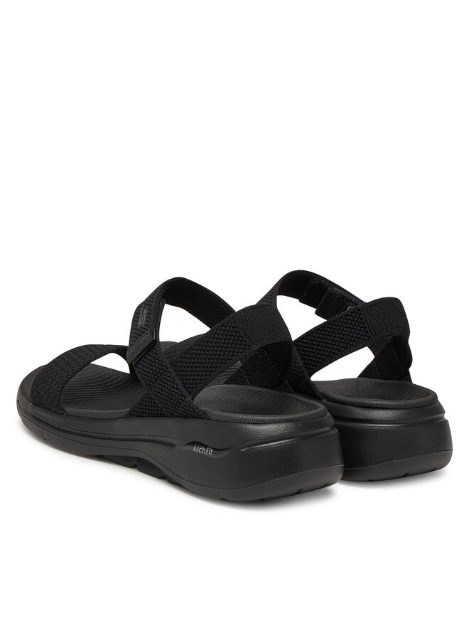 Skechers Sandały Skechers Go Walk Arch Fit Sandal-Polished 140264/BBK Czarny