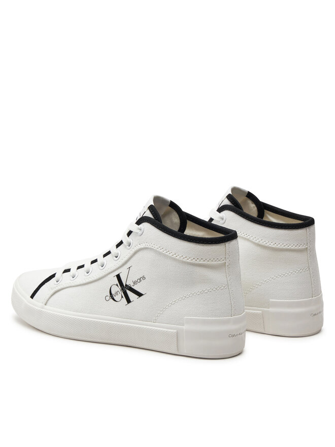 Calvin Klein Jeans Сникърси Calvin Klein Jeans Skater Vulcanized High Cs Ml Mr YW0YW01454 Бял