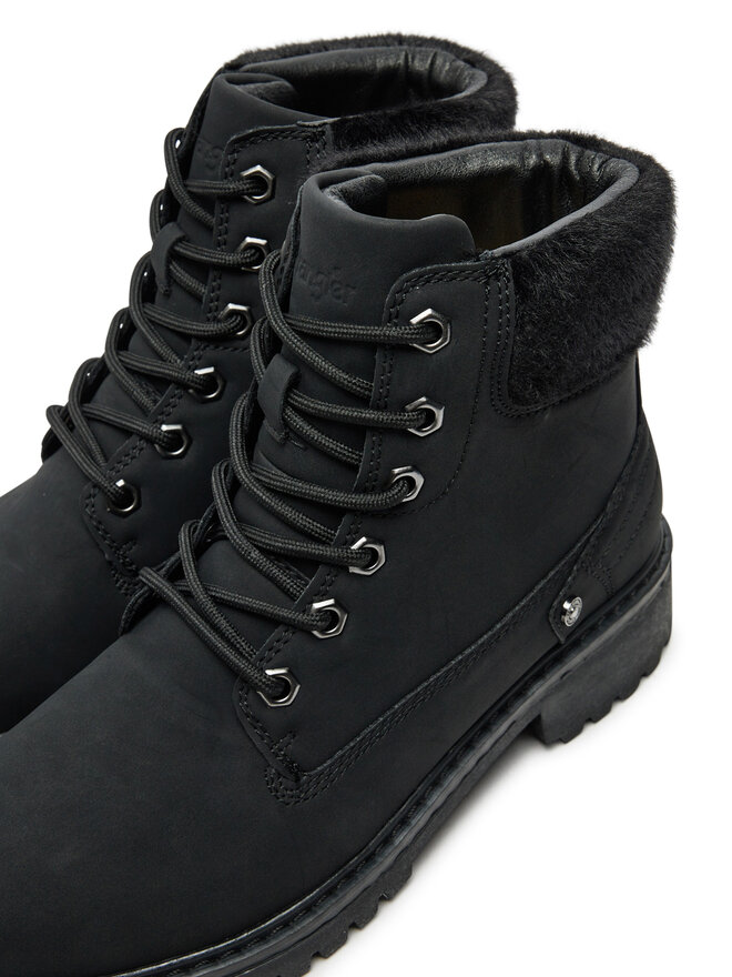 Wrangler Schnürstiefeletten Wrangler Fur Women High 20243069 Schwarz