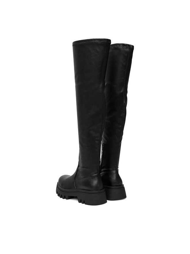 DeeZee Cizme lungi muschetar DeeZee 13226-7 Negru