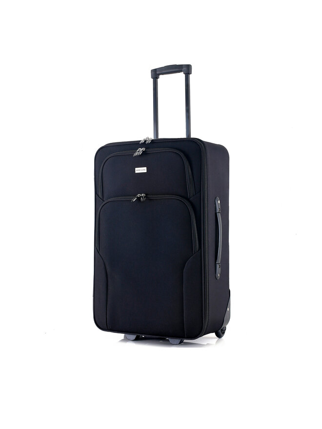 Semi Line Μεσαία Βαλίτσα Semi Line T5679-2 Μαύρο