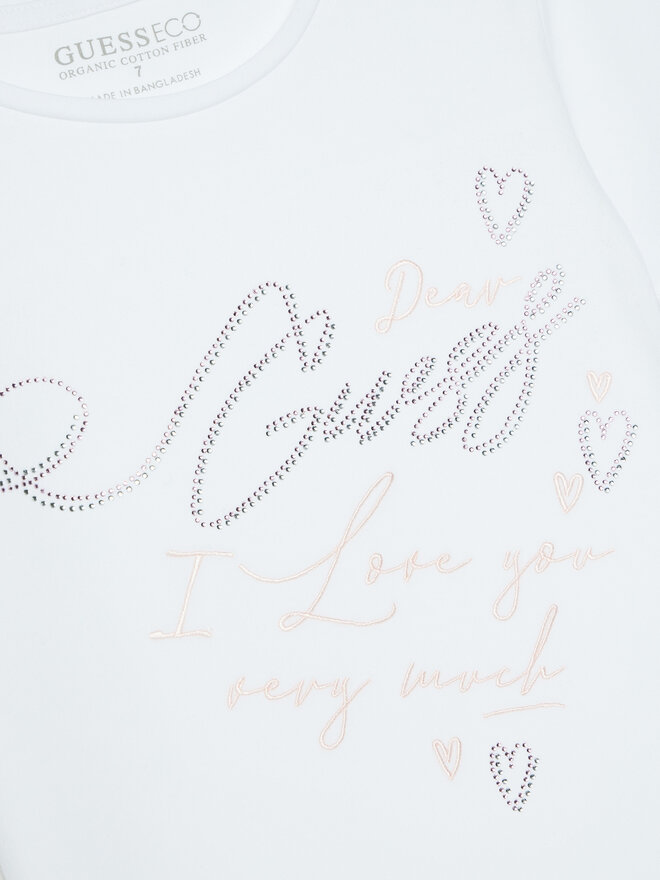 Guess Guess Marškinėliai J5RI38 K6YW4 Balta Regular Fit